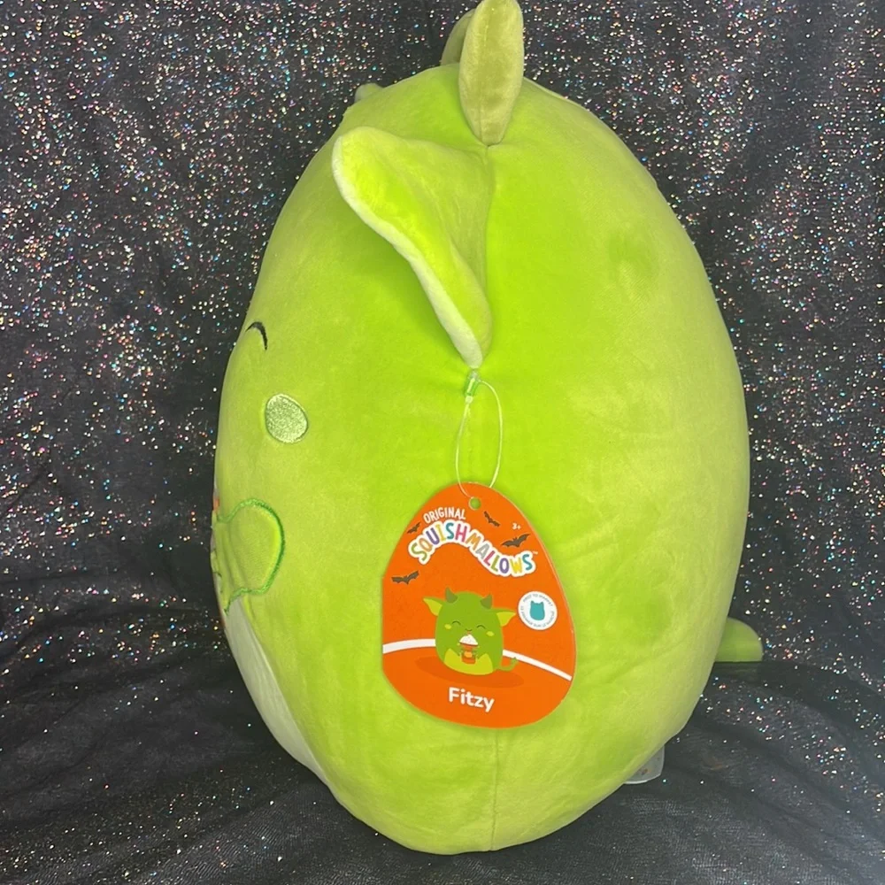 ⭐️BNWT 12” Fitzy the Goblin Drinking Pumpkin Latte Squishmallow First to market! - Picture 3 of 13